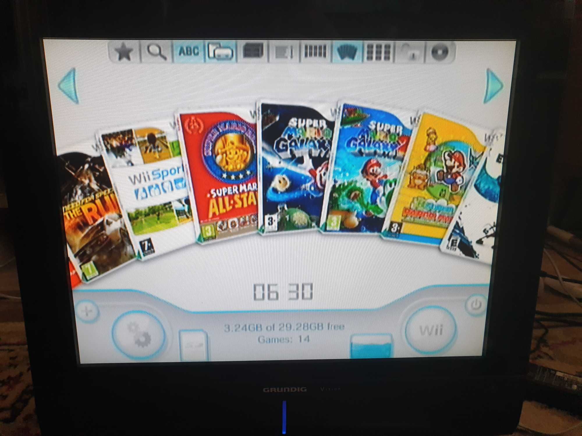 Nintendo Wii modat + stick 32GB cu jocuri