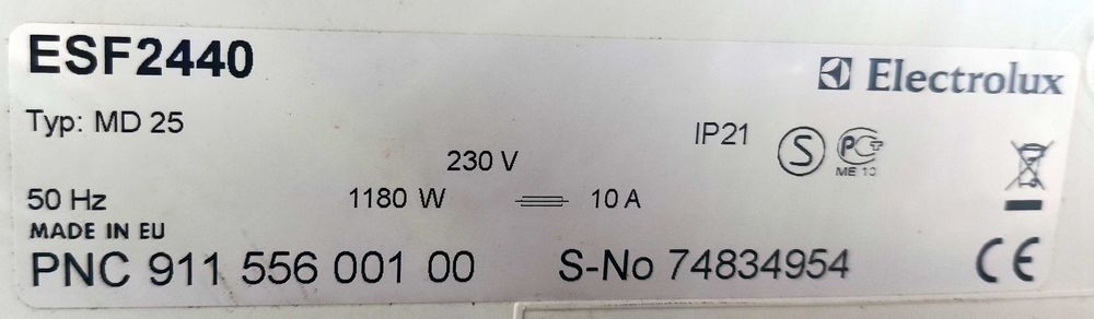 Съдомиялна машина (малка) Electrolux ESF 2440