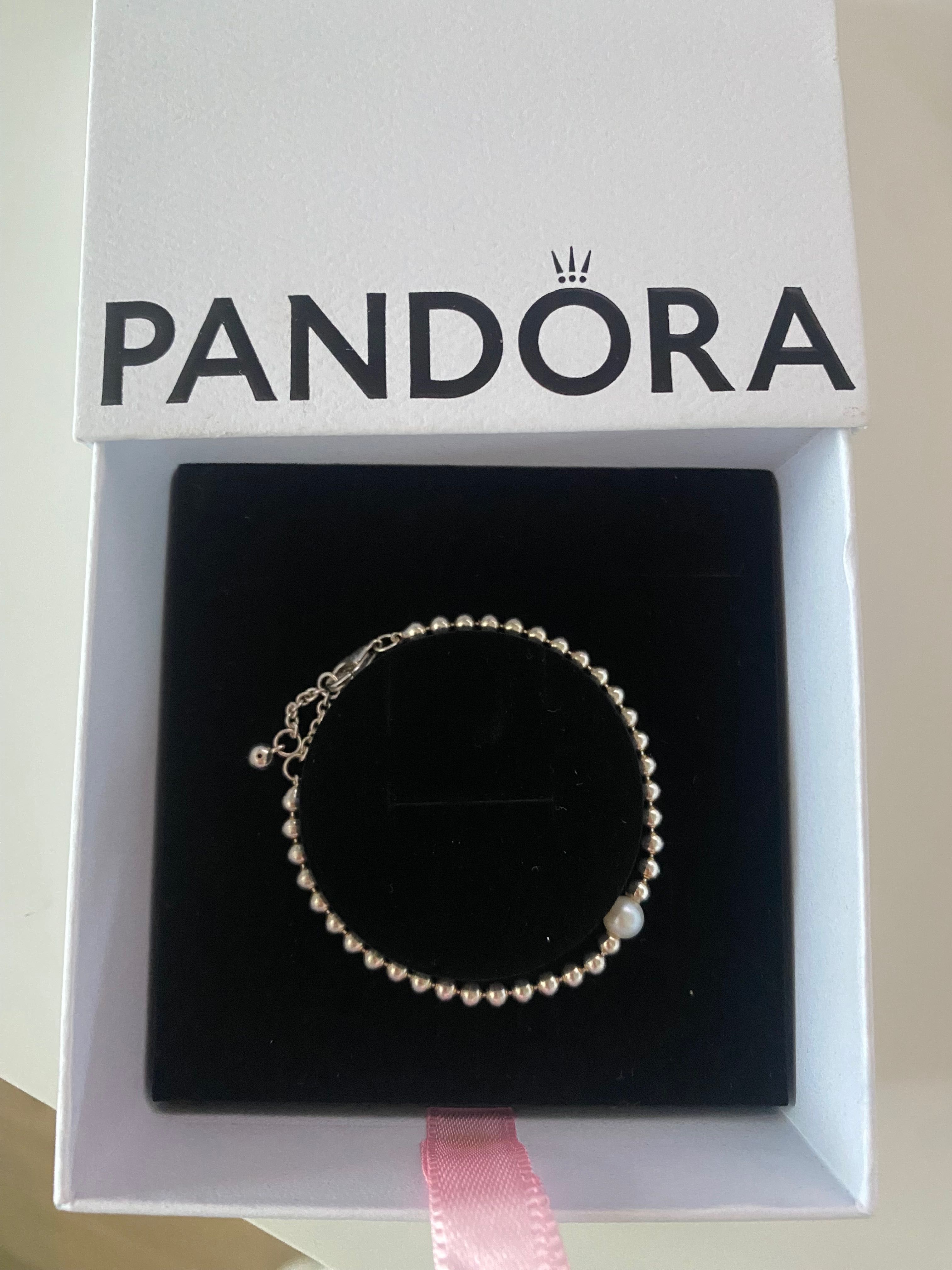 Детска сребърна гривна Pandora Вселена, НОВА, размер 16см