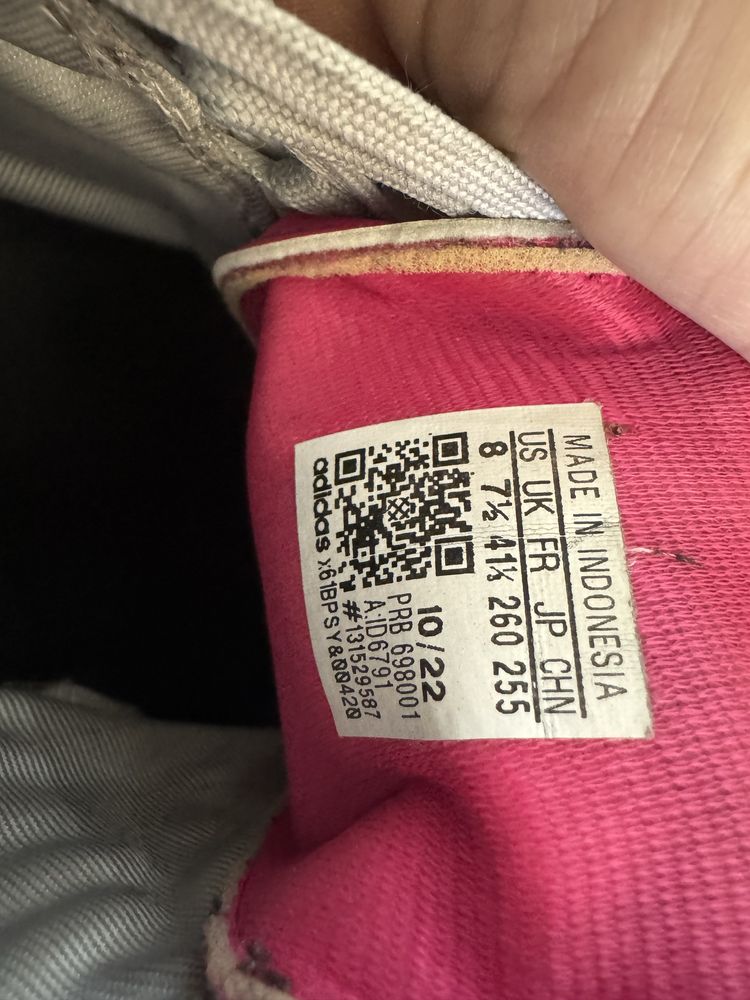 Стоножки adidas predator precision white&pink