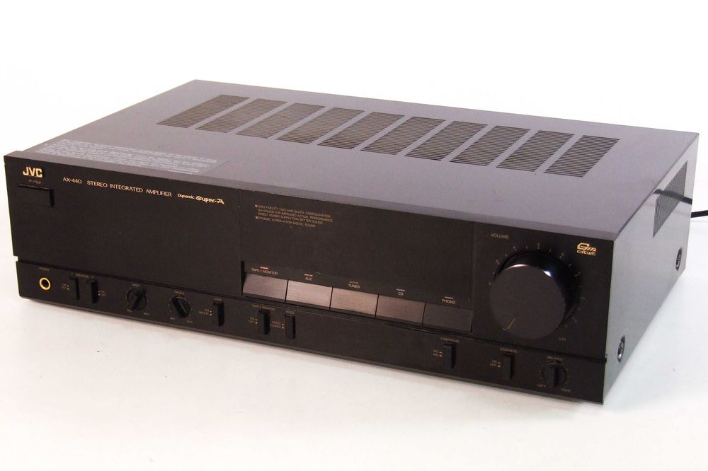 Amplificator stereo JVC AX440, 2 sau 4 x 75 W, Made in Japan, ca NOU