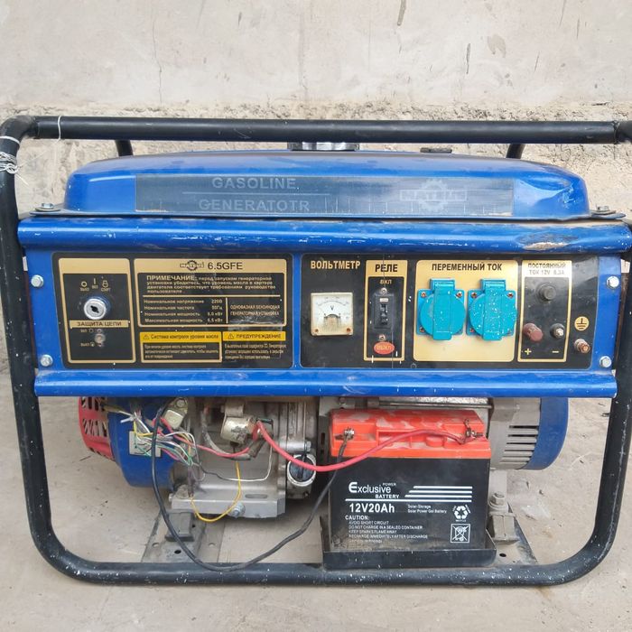 Бензиновый генератор MATEUS 6,5 квт бу