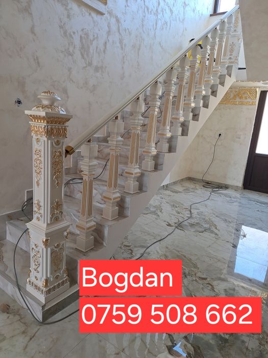 vând balustrad polimer lemn diferite modele   fier forjat tabla decupa