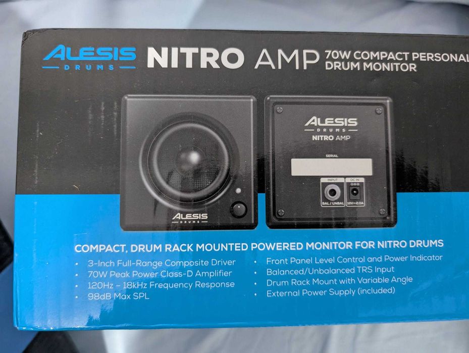 Alesis Nitro Amp Boxă monitor electrică compactă pentru tobe, 70W