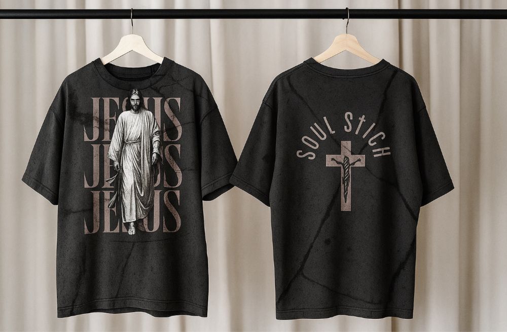 Soul Stich “Jesus Edition” – Oversized Faith-Inspired Tee