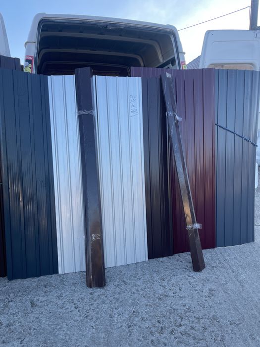 Tablă cutată colorată și zincată