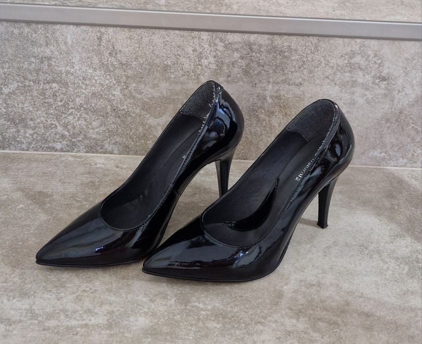 Pantofi dama, stiletto, negri