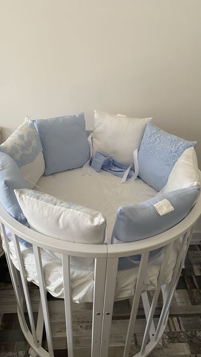 Детская кроватка трансформер 9 в 1 и 2 матраса премиум качества