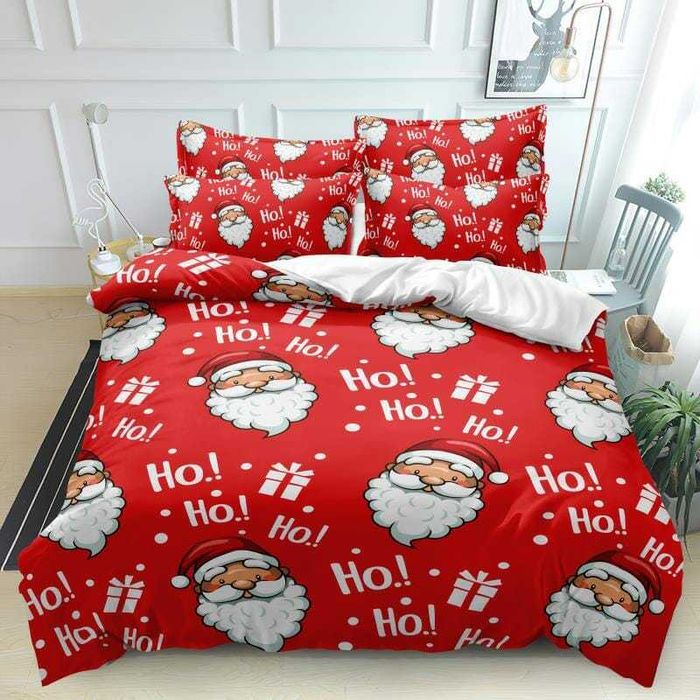 Коледно спално бельо – 6 части, 100% памук | Двоен комплект