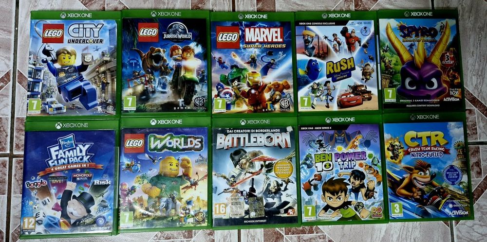 Spyro/Lego/Ben10/Rush/Crash Bandicot joc copii Xbox One