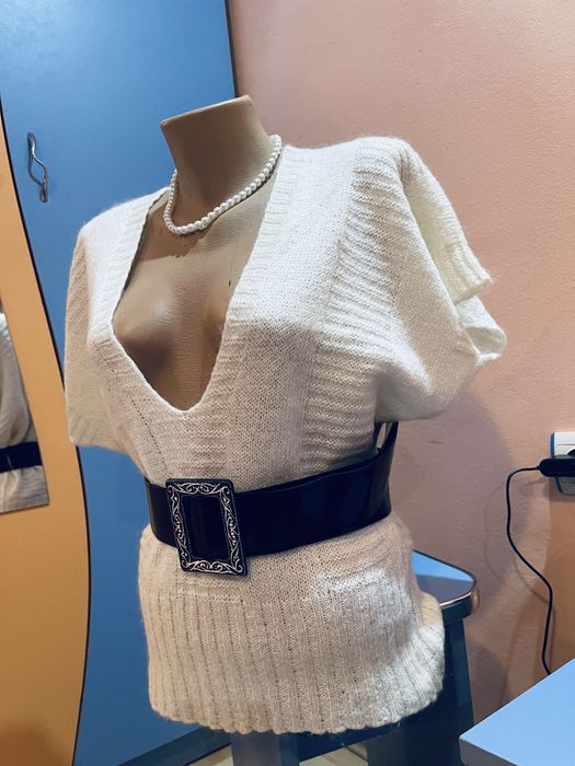Bluza lana alba ….