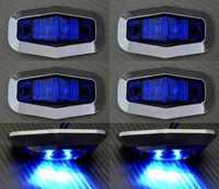 Диодни Лед LED светлини габарити за камион СИНИ 12-24V