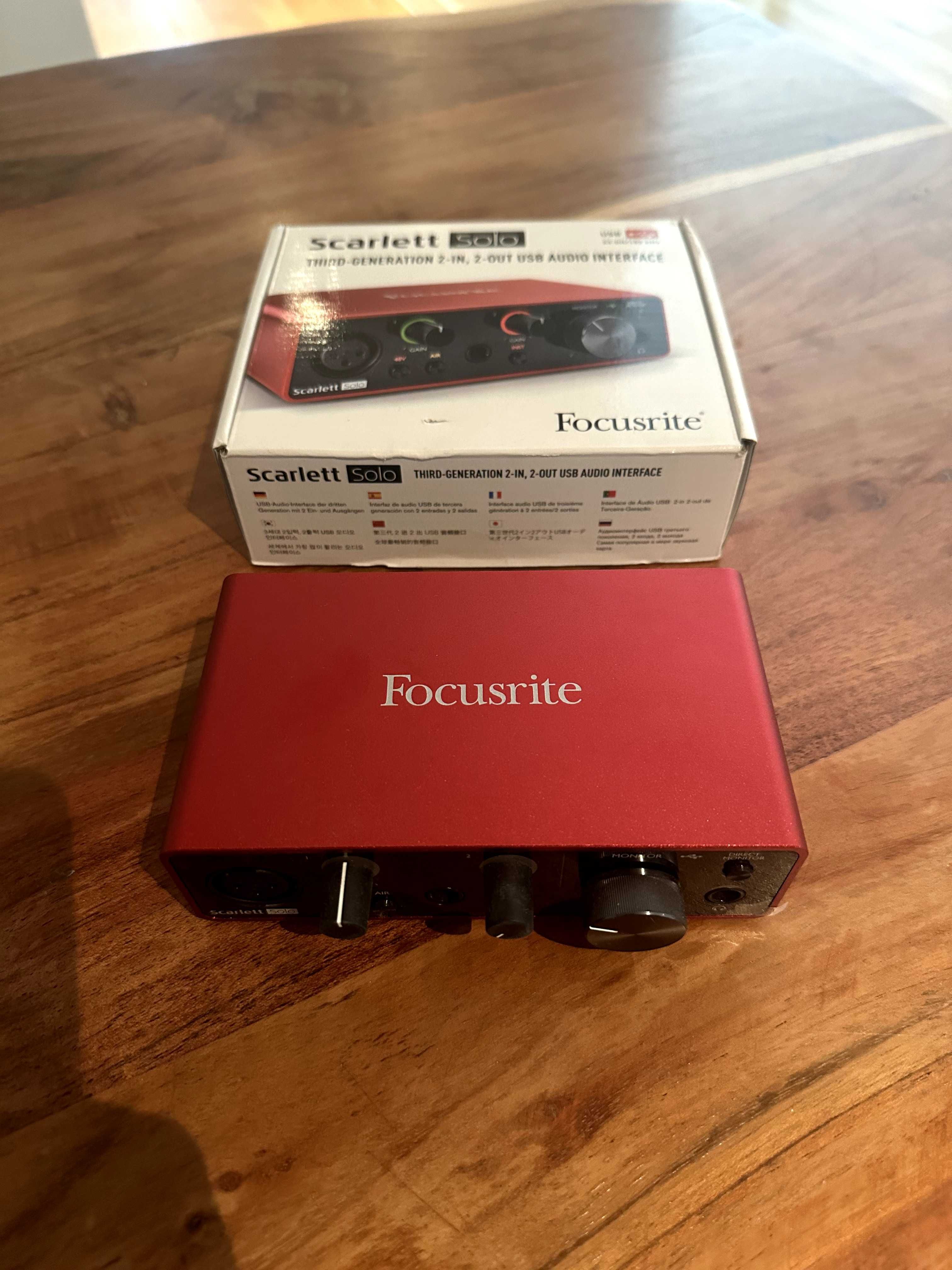 Interfata Audio Scarlett Solo Focusrite