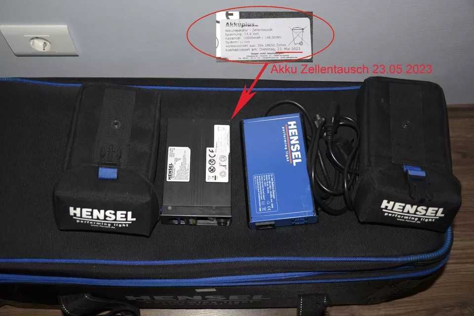 Vand/Schimb Hensel Strobe Porty 12 Lithium, 2x EH PRO MINI 1200 P