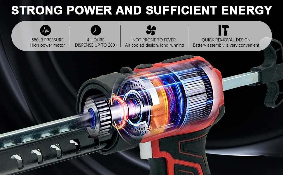 Pistol electric tub/cartus silicon,pt bater MAKITA, REDUS de la 400RON
