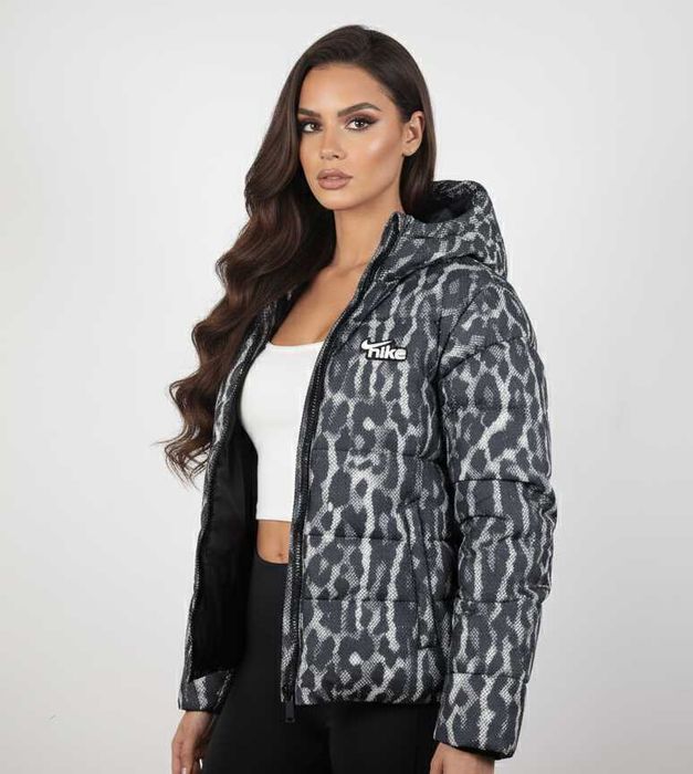 Nike Animal Print Jacket - Oригинално дамско яке / пуфер размер S