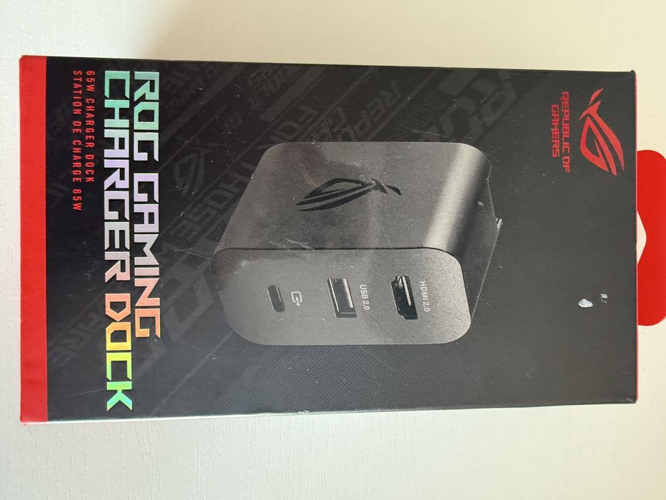 ROG Gaming Charger Dock 65W – Stație de încărcare originală ASUS ROG