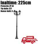 Stalp Iluminat Ornamental Exterior Casa Felinar 200cm LivratGRATUIT BV