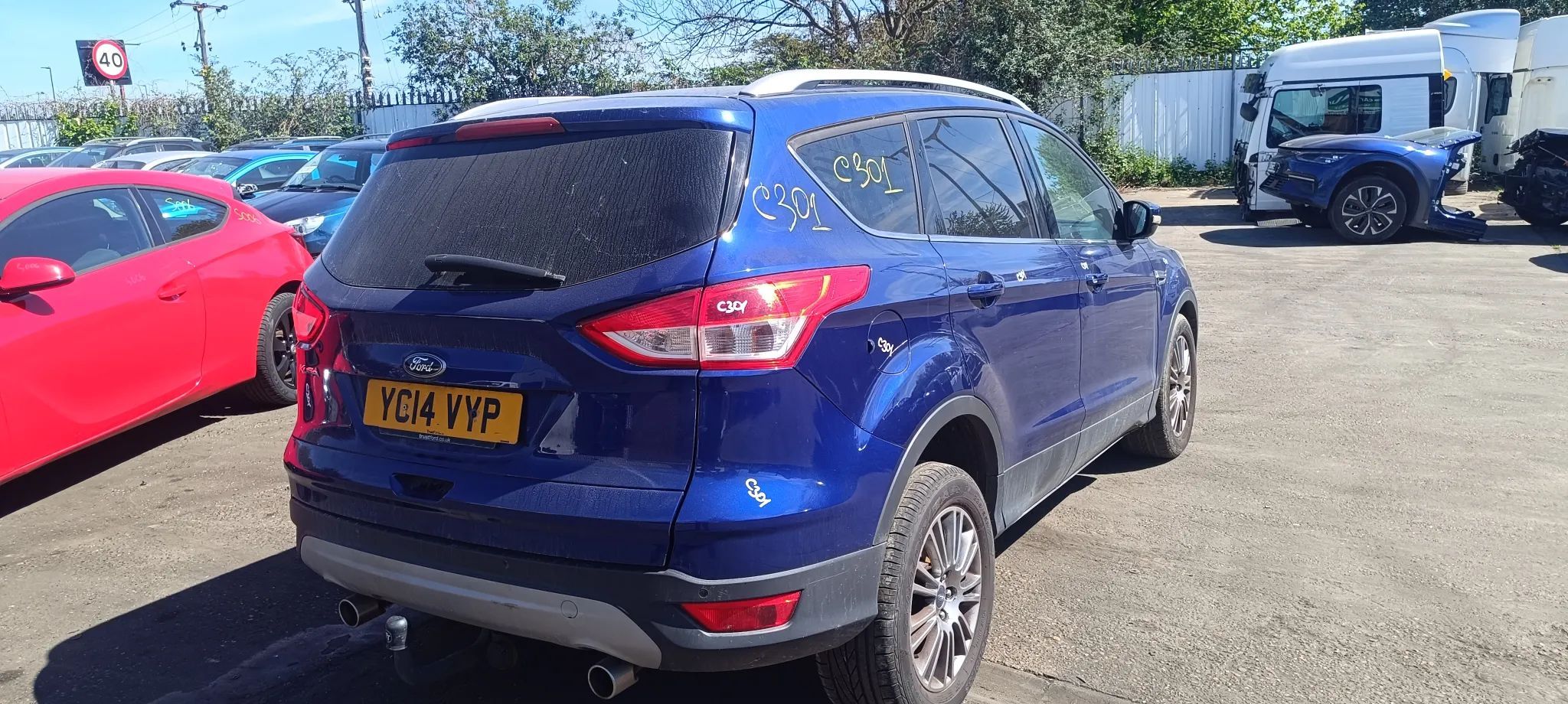 Dezmembrari / Dezmembrez Ford Kuga II 2.0L Duratorq CR TC - DW10C cutie viteze manuala 6 trepte culoare Deep Impact Blue (Metallic)