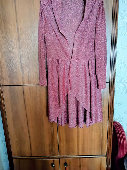 Vand cardigan lurex,model fluturas,mar 42-44.