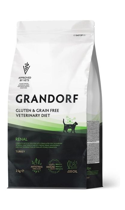 Грандорф GRANDORF VETDIET Renal Turkey -
ВЕТДИЕТА для кошек с почечной