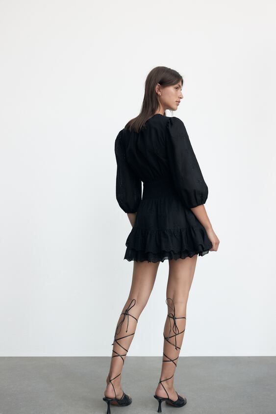 Рокля английска броядерия Zara