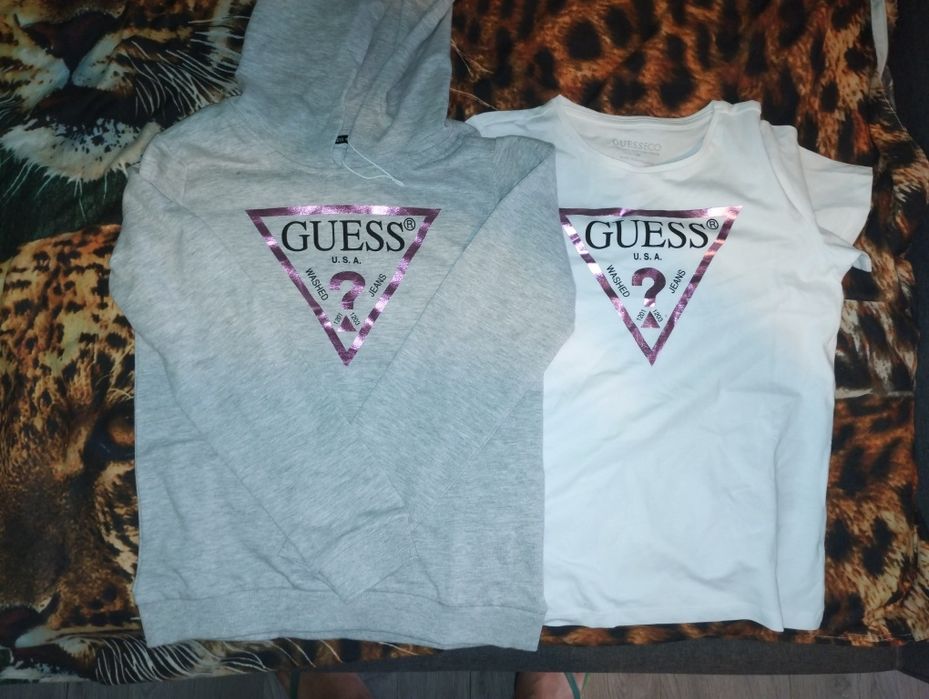 Set tricou și hanorac gues fetiță 10 ani