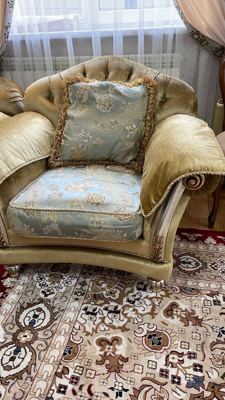 Итальянский диван и 2 кресла (King Size)