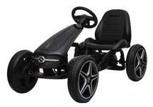 GO Kart cu pedale Mercedes, roti cauciuc solid, scaun reglabil,centura
