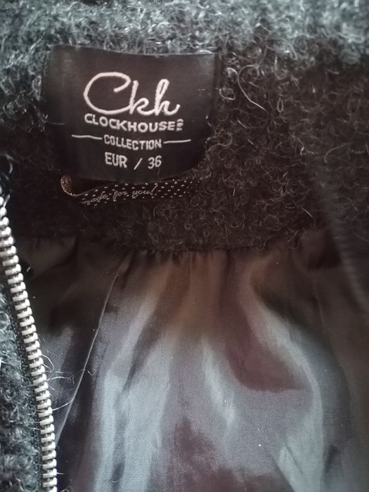 Palton lână negru 36/S