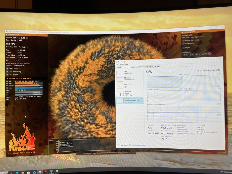 PC Gaming Intel i5-14400F, 10C/16T, 32GB RAM, RTX 3070, SSD 1TB, 800W