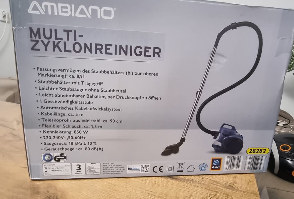 Прахосмукачка Ambiano 850w