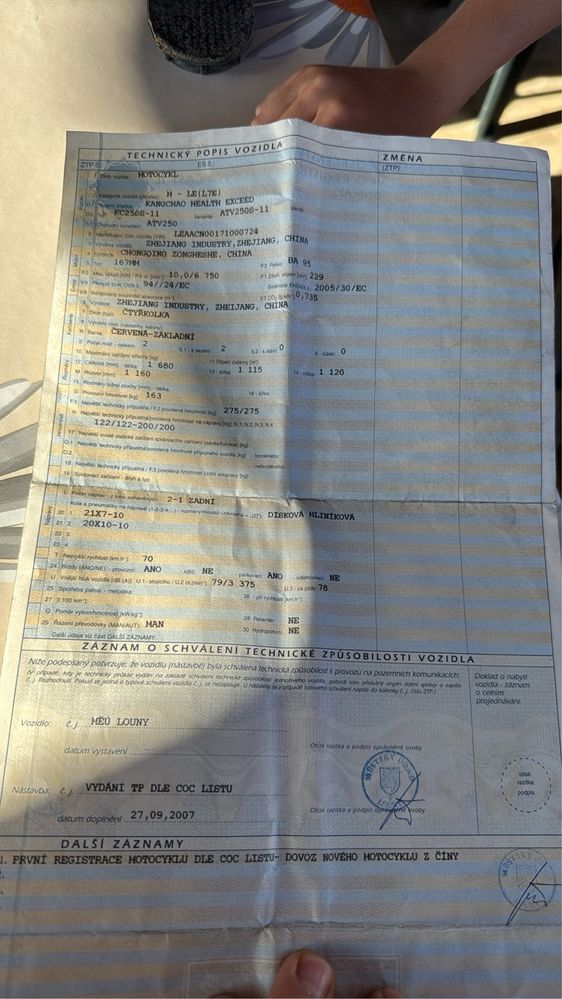 Атв 250кубика с документи Atv bashan