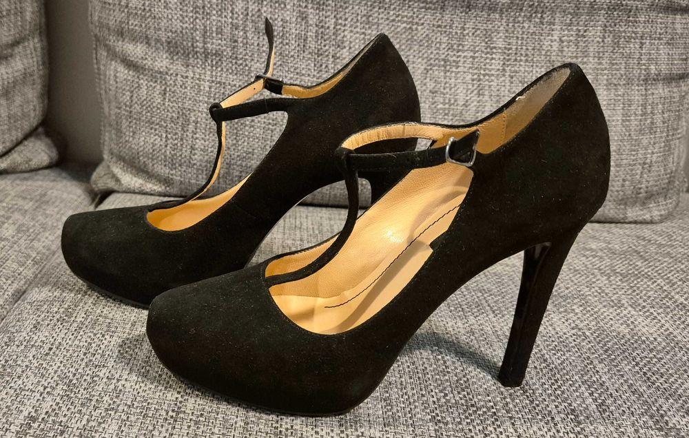 Pantofi Musette piele intoarsa