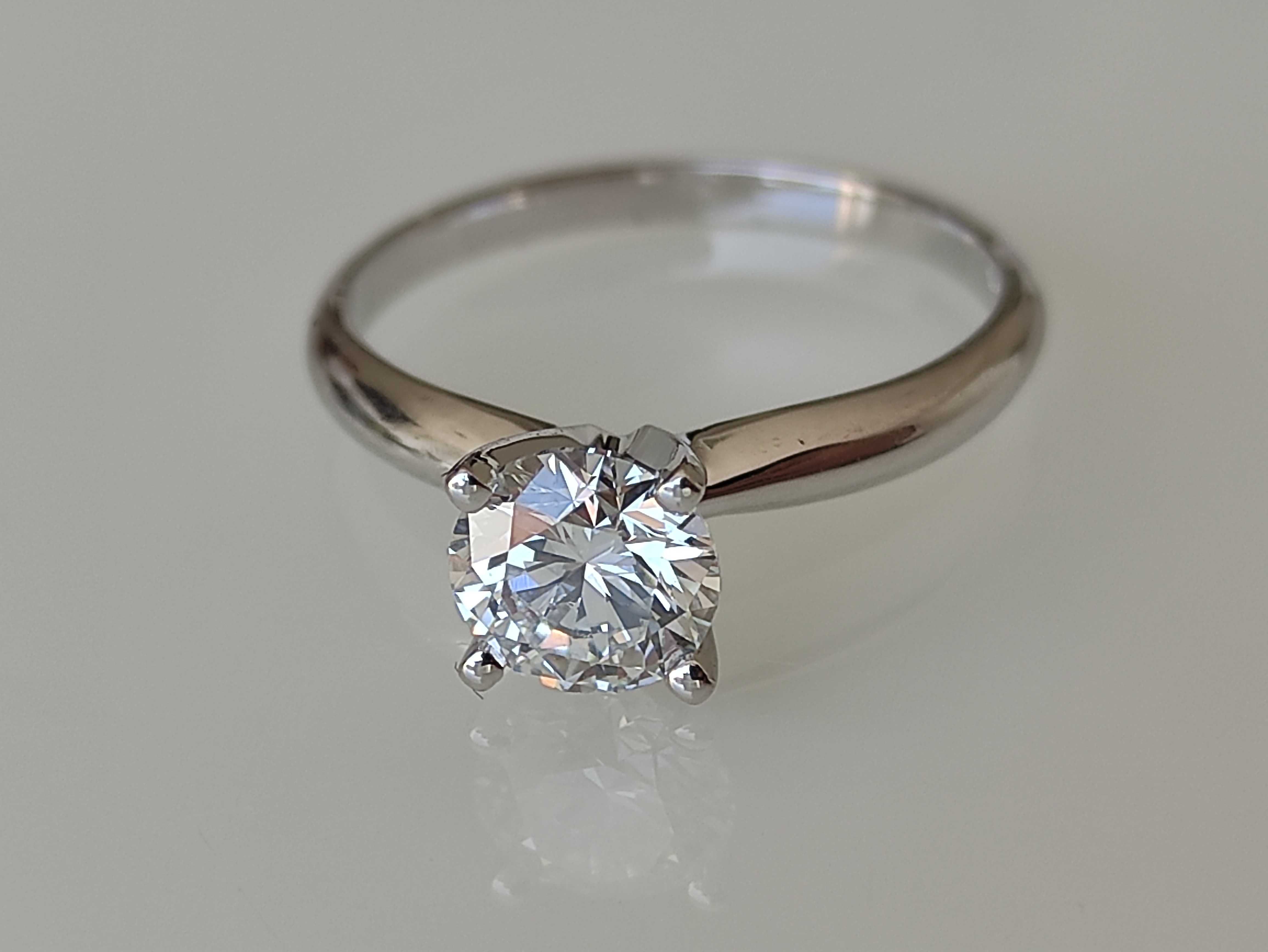 Inel aur 14k cu diamant 1.01ct IGI certificat