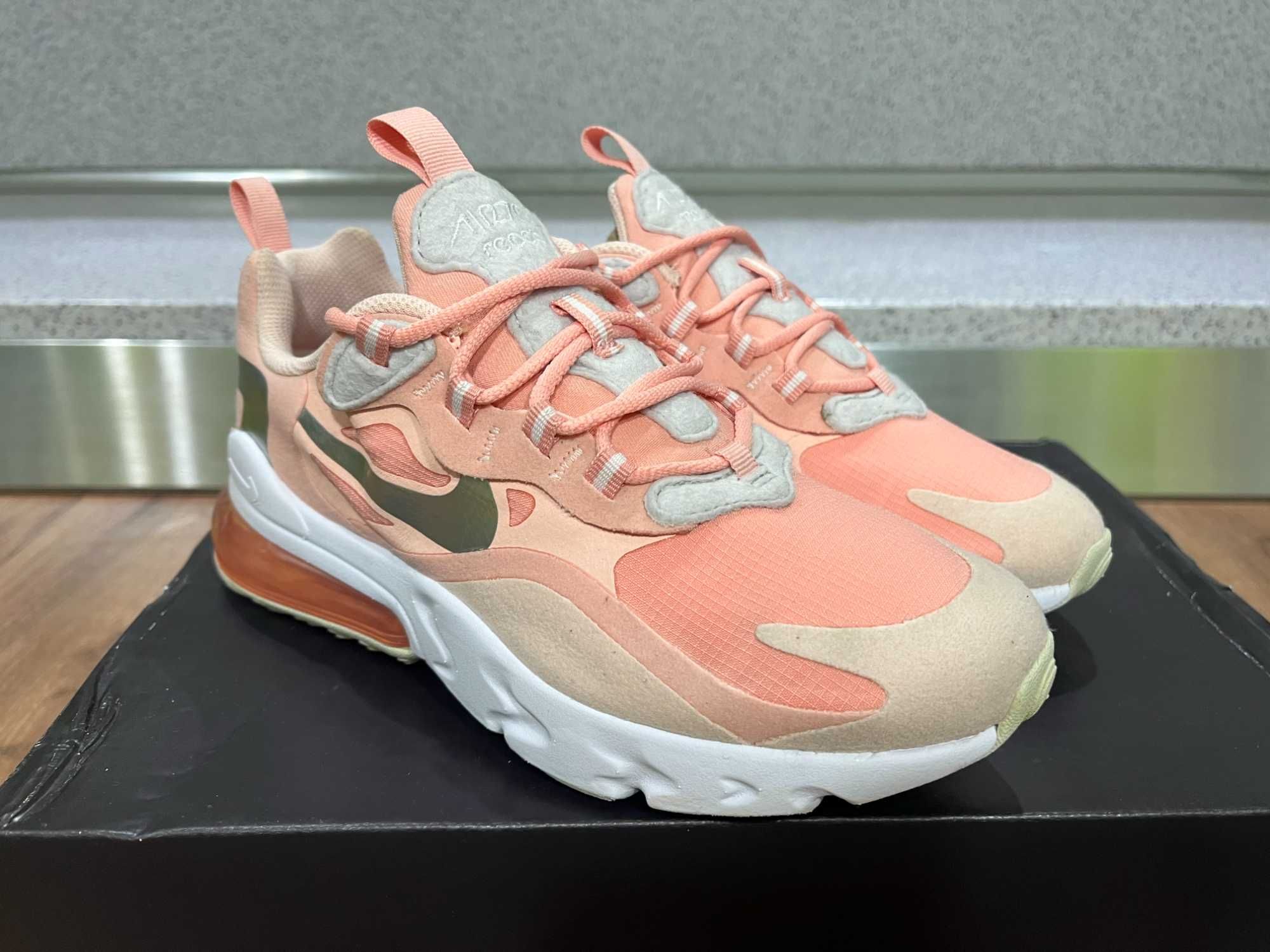 ОРИГИНАЛНИ *** Nike Air Max 270 React GG Coral Pink Silver