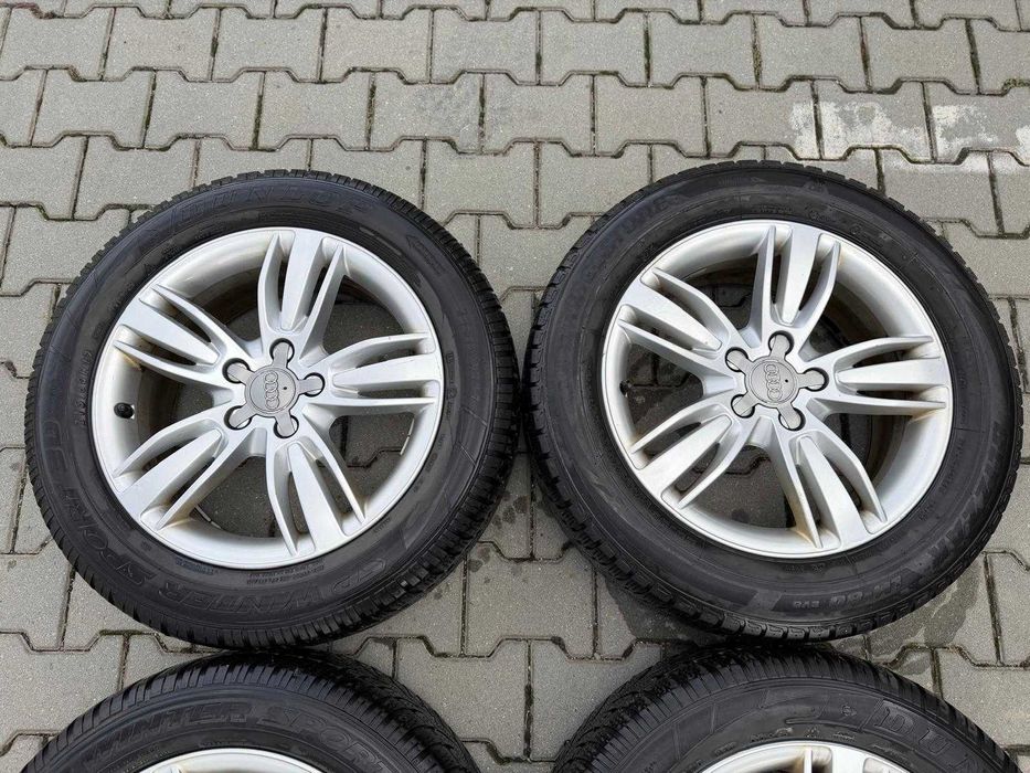Set jante Audi originale + anvelope DUNLOP 215/60 R17 de iarna