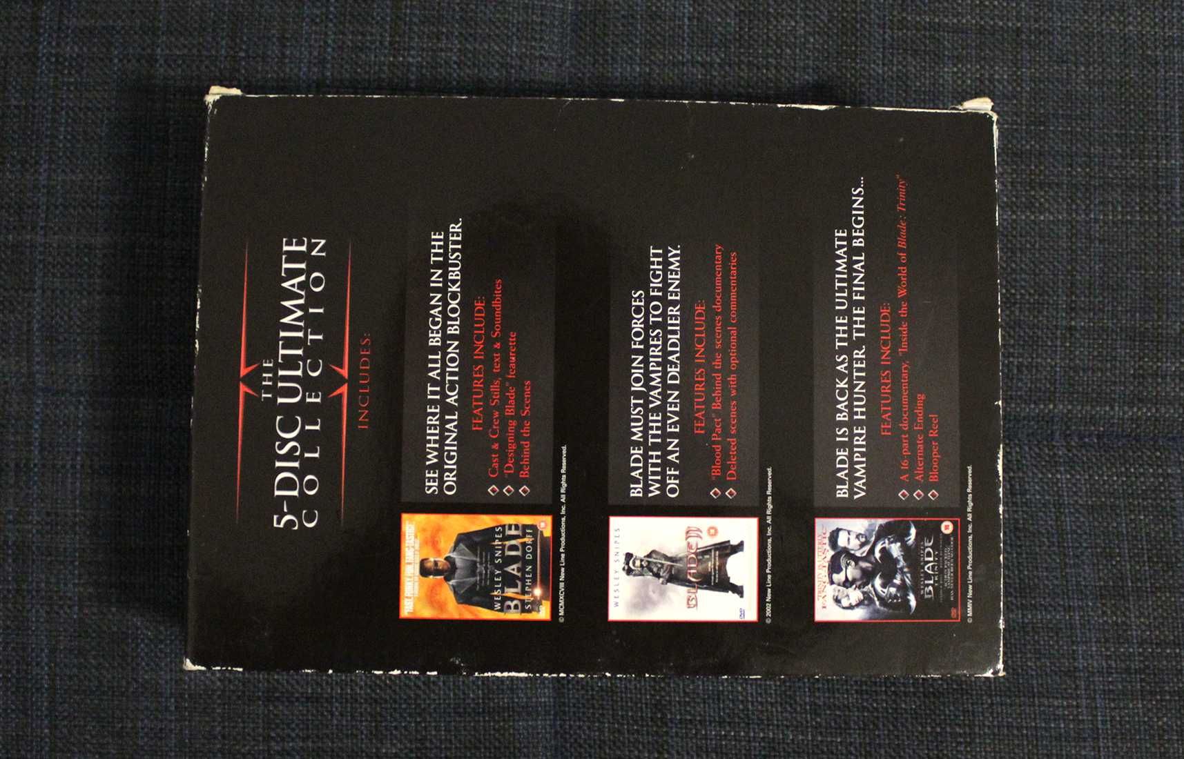 Filme DVD Boxset Blade Trilogy