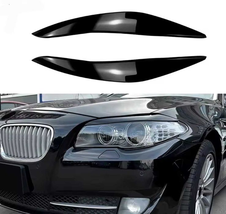 Вежди за фарове за БМВ Ф10 Ф11 BMW F10 F11 черни фарове