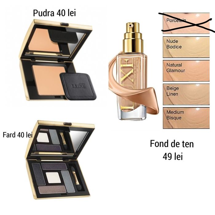 Gama Luxe Avon mascara ruj fond de ten