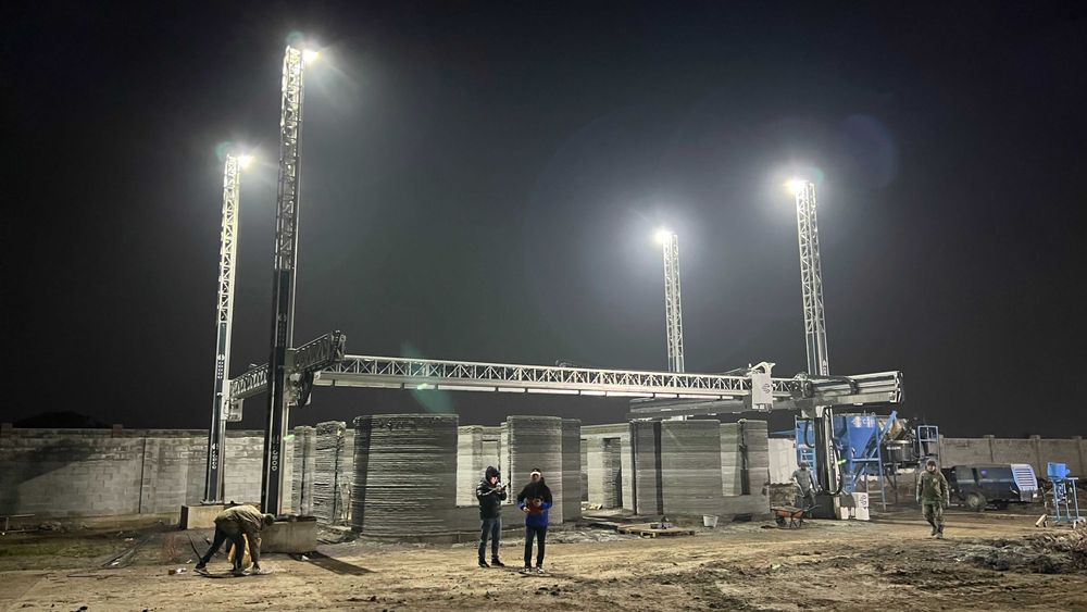 Строительный 3D-принтер для печати домов и павильонов