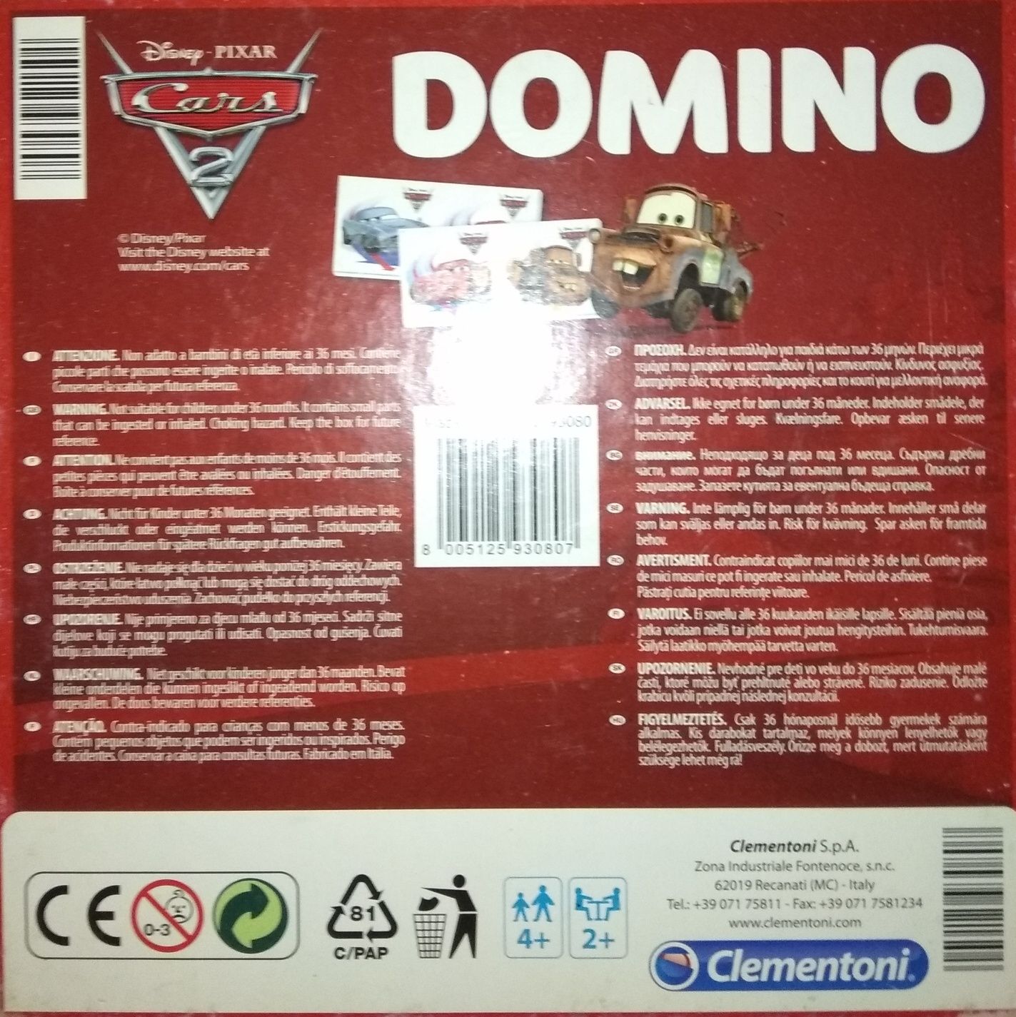 Joc DOMINO. Original Clementoni