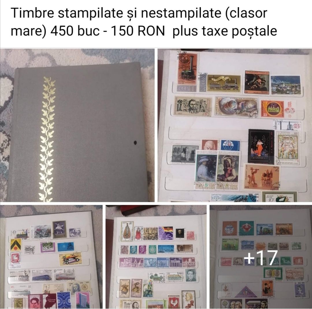 Timbre vechi stampilate și nestampilate