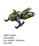 LEGO Technic 42021 - Snowmobile Model Kit
