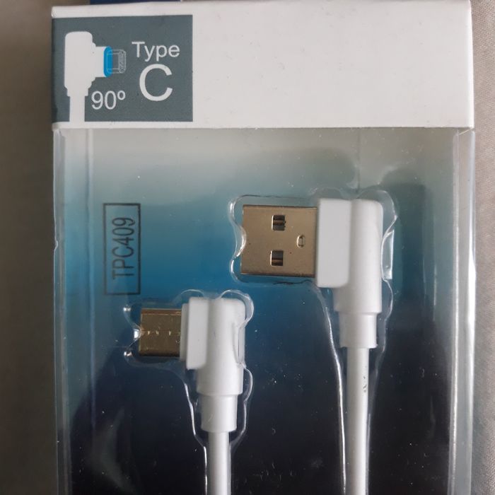 Cablu date usb c unghi 90°