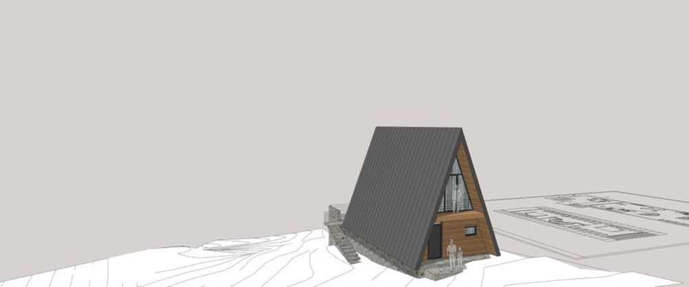 Cabana A frame de vanzare, la cheie