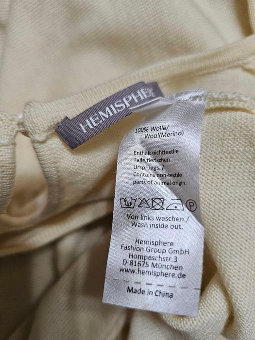 Bluza eleganta Hemisphere lana merinos, fina ca o spuma de vara