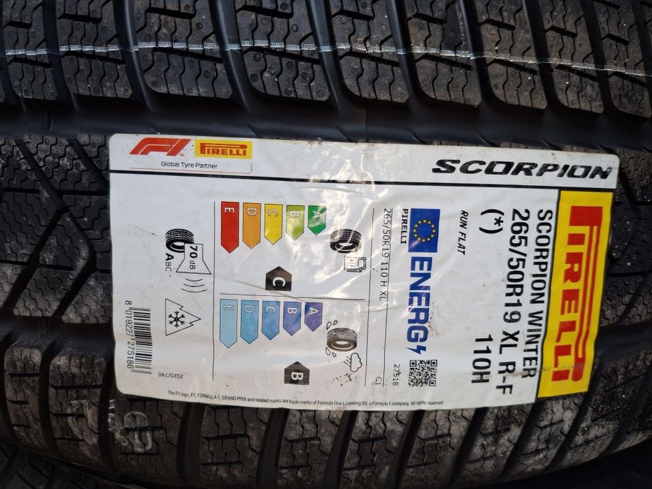 265 50 19 Pirelli DOT 2025 iarna runflat NOI