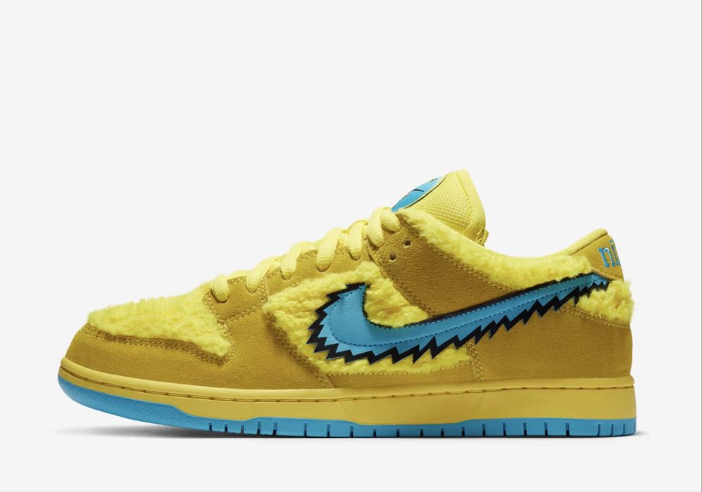 Nike SB Dunk Low "Grateful Dead Bears Opti Yellow"