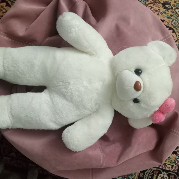 Большая игрушка белый медведь